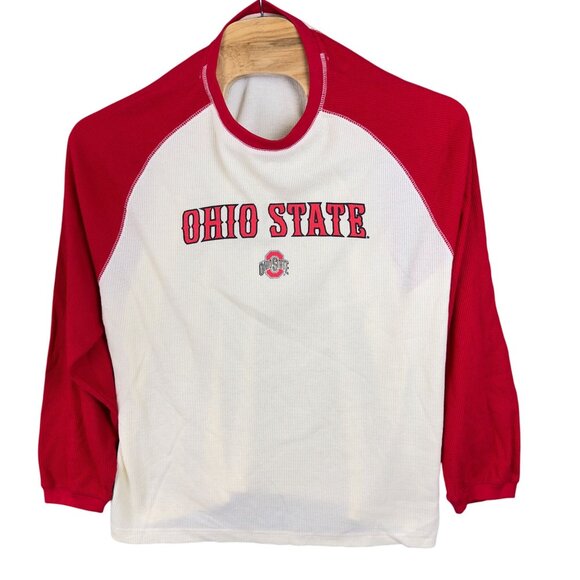 Pro Edge Ohio State Buckeyes Raglan Shirt Men 2XL Red White Collegiate Licensed - Picture 1 of 12